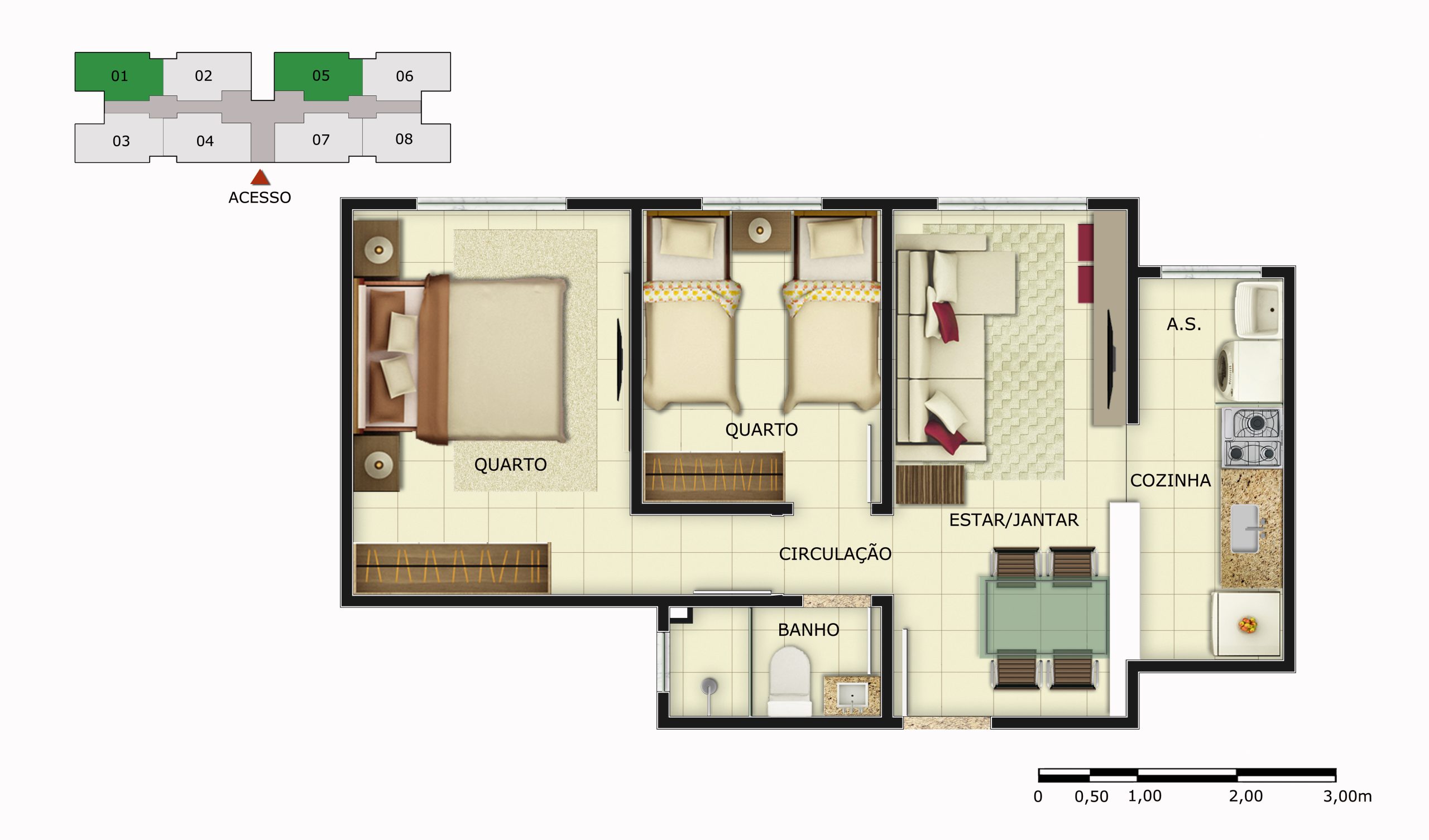 Planta 1 - Ville Safira