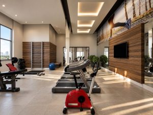 Perspectiva Ilustrada da Área Fitness