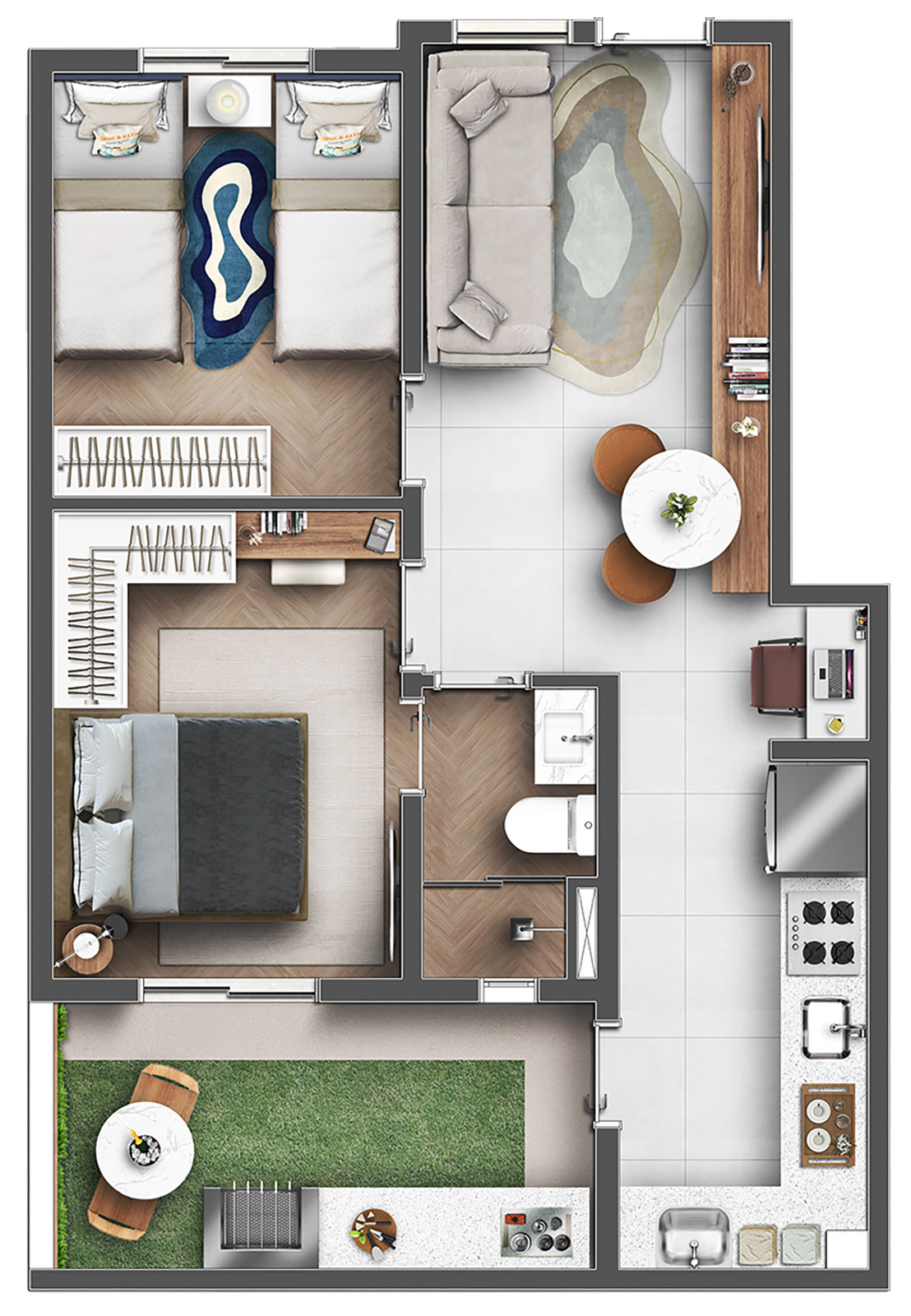 49,78M² com Suíte Canadense